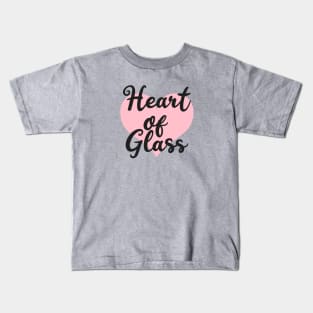 Heart of Glass, black Kids T-Shirt